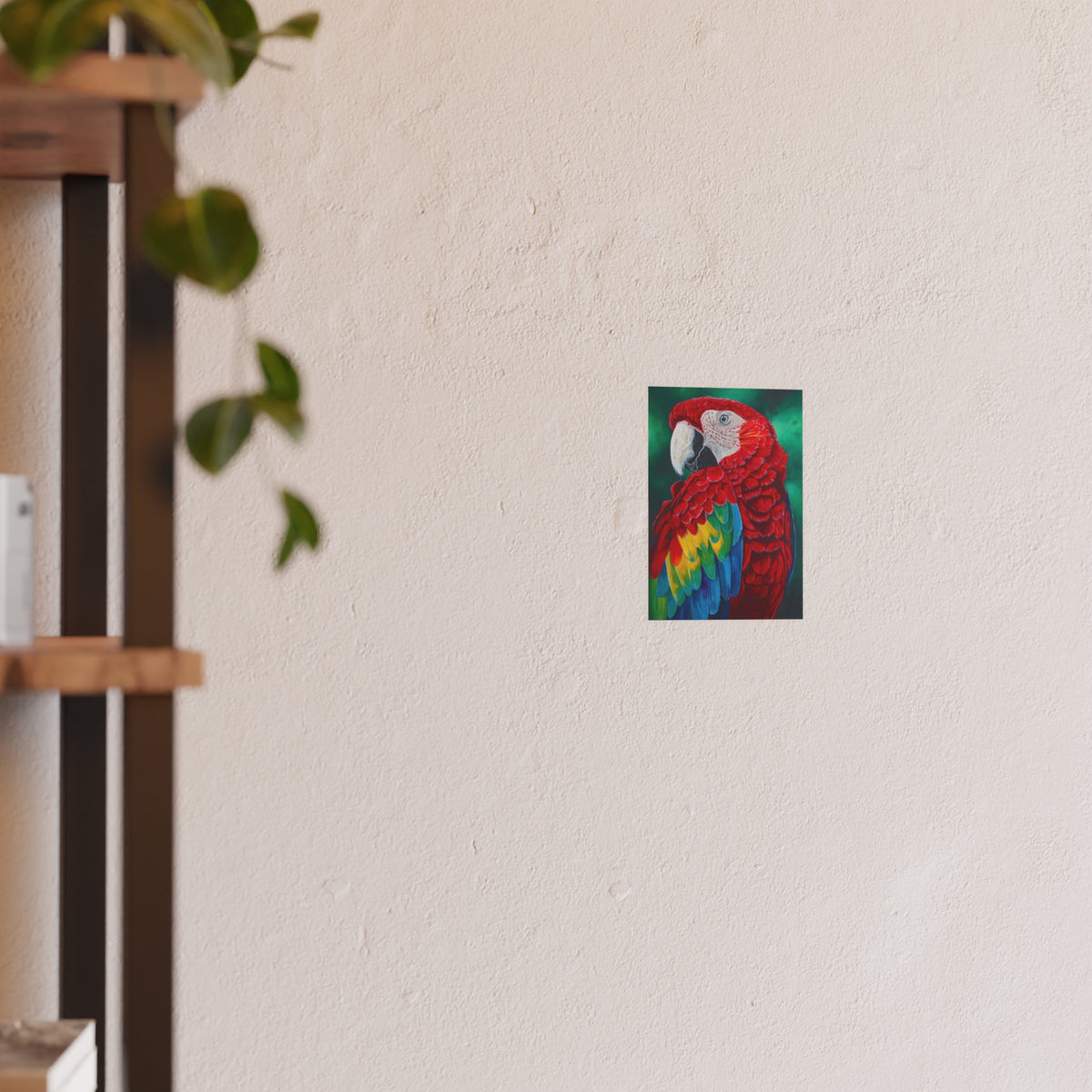 Scarlet Macaw Parrot Painting