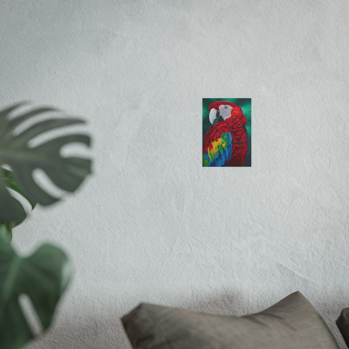 Scarlet Macaw Parrot Painting