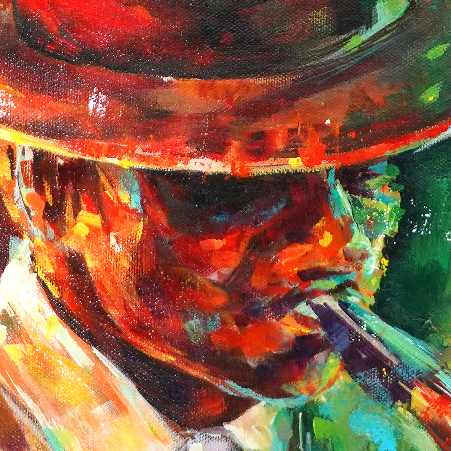 Saxophone Jazz Musician Matte Canvas
