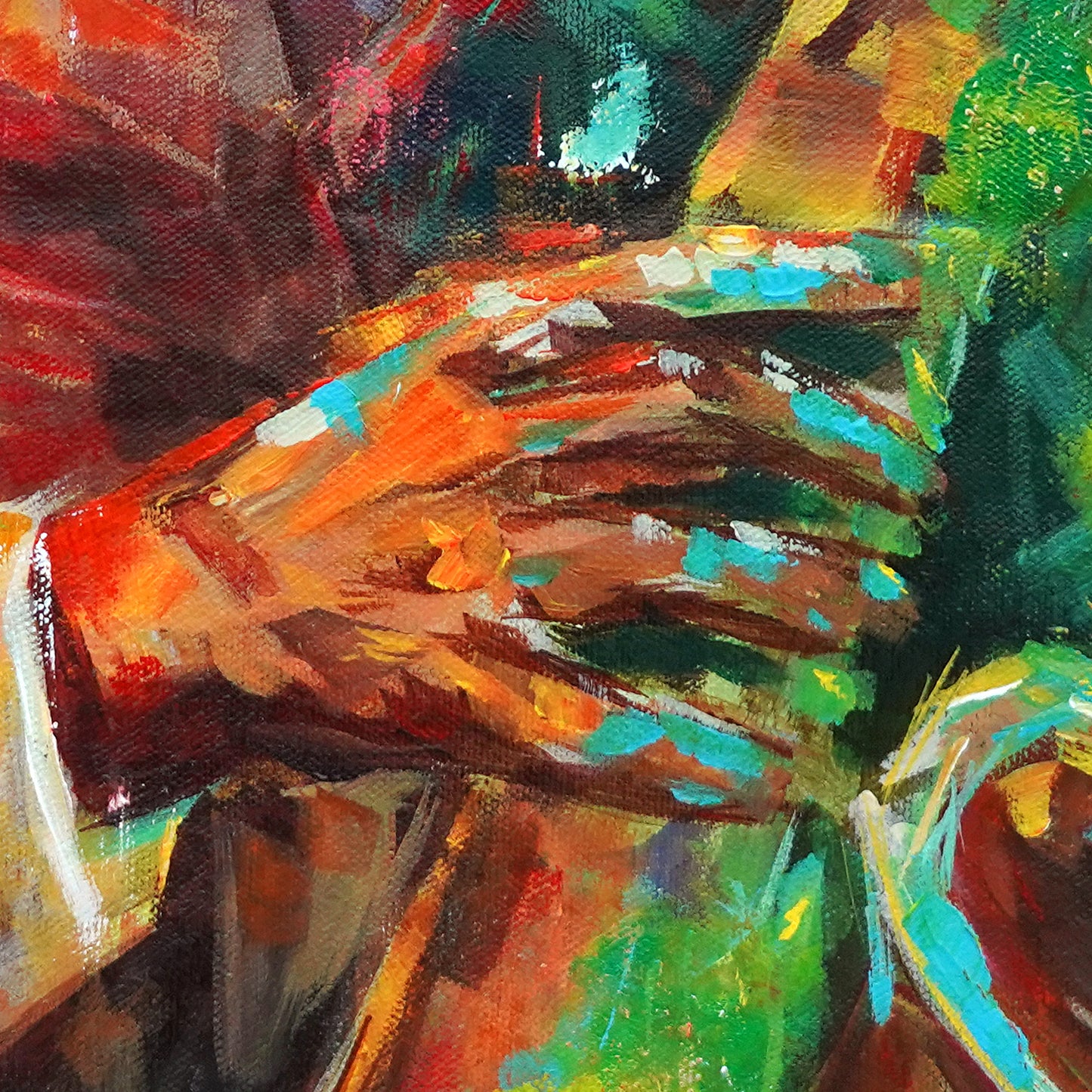 Saxophone Jazz Musician Matte Canvas