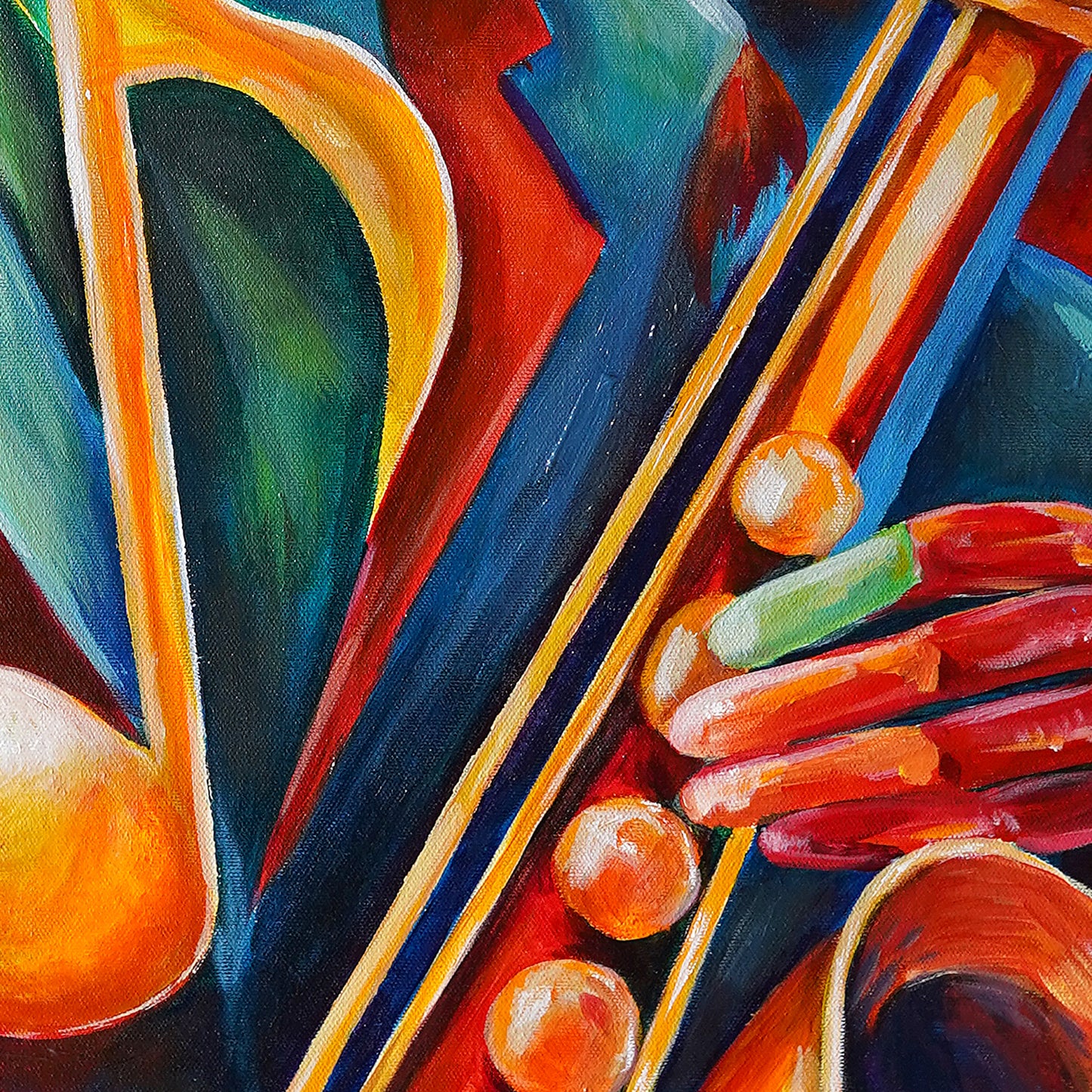Colorful Jazz Saxophonist