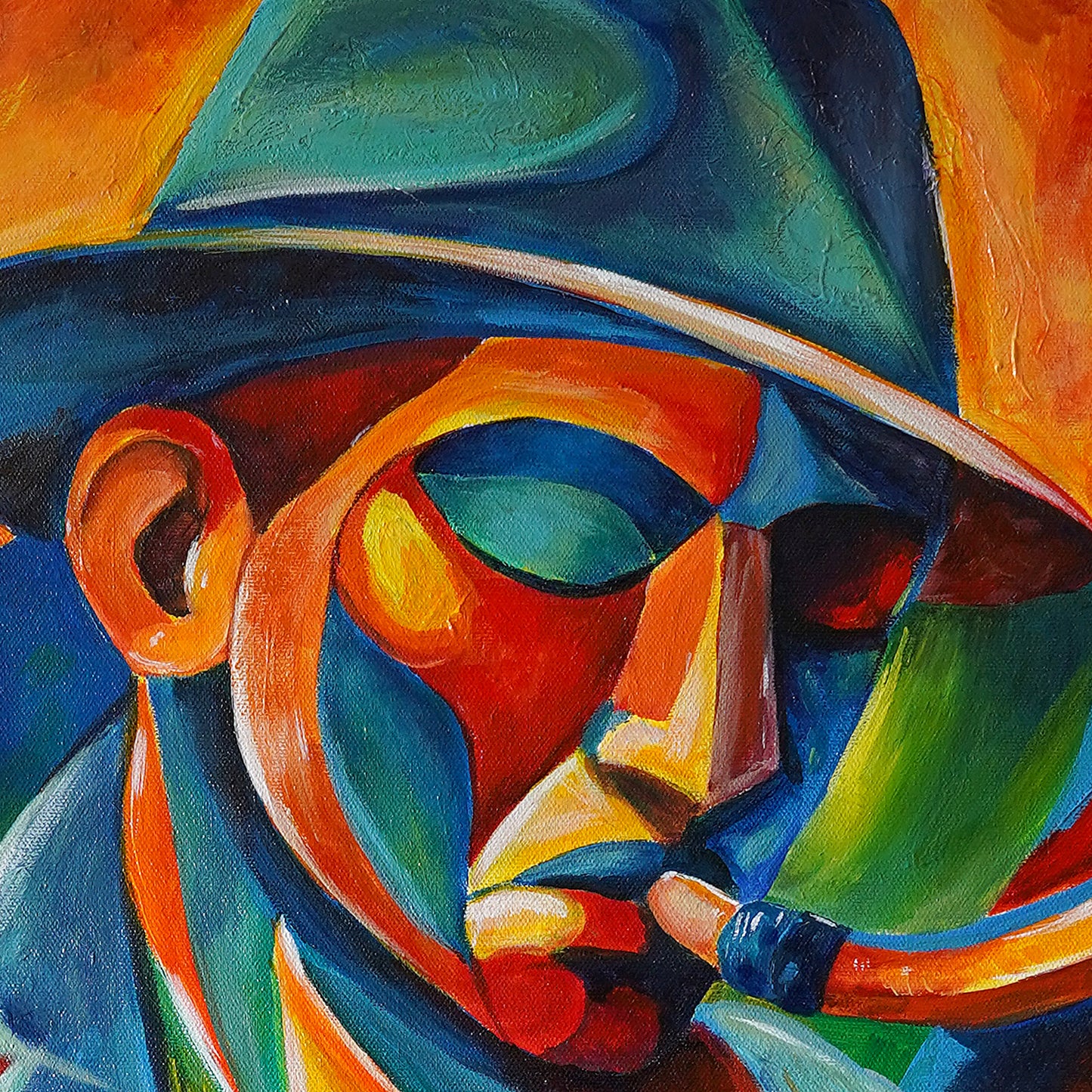 Colorful Jazz Saxophonist